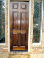 Refinished front door - Keller TX Door Painting.